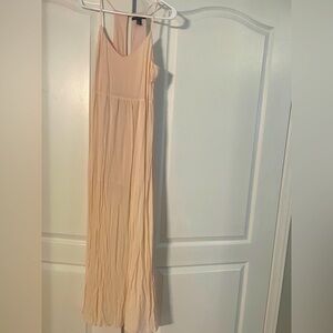 Forever 21 Light Pink Maxi Cut Out Dress